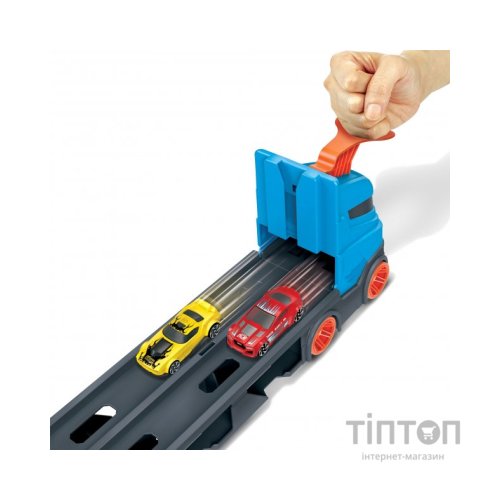 Ігровий набір Hot Wheels Вантажівка-транспортер "Суперперегони" (GVG37)