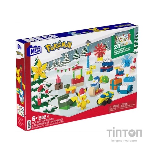 Ігровий набір Mega Construx Адвент-календар Зимові пригоди Покемонів (GYG99)