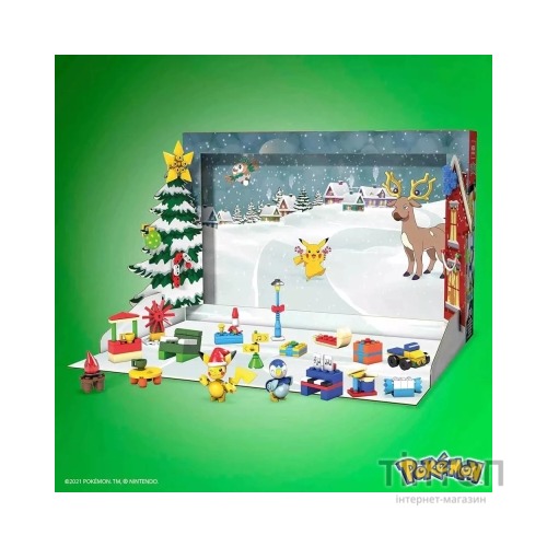 Ігровий набір Mega Construx Адвент-календар Зимові пригоди Покемонів (GYG99)