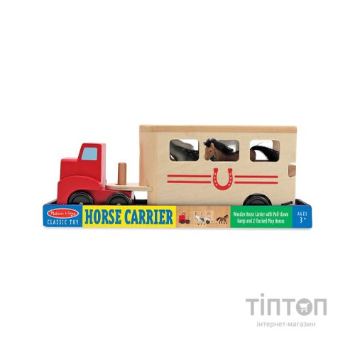 Ігровий набір Melissa&Doug автомобіль-причіп для коней (MD14097)