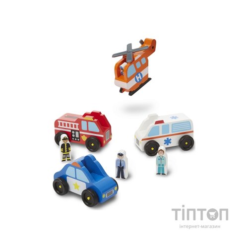 Ігровий набір Melissa&Doug Дерев'яний аварійний набір Транспорт (MD19285)