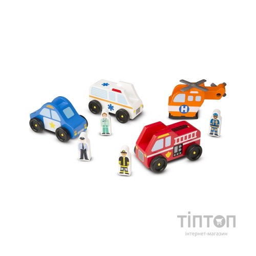 Ігровий набір Melissa&Doug Дерев'яний аварійний набір Транспорт (MD19285)