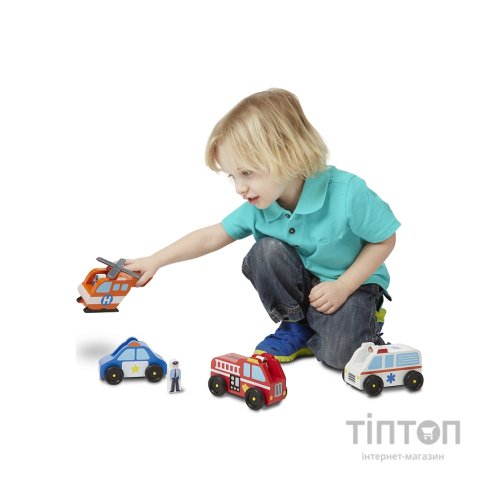 Ігровий набір Melissa&Doug Дерев'яний аварійний набір Транспорт (MD19285)