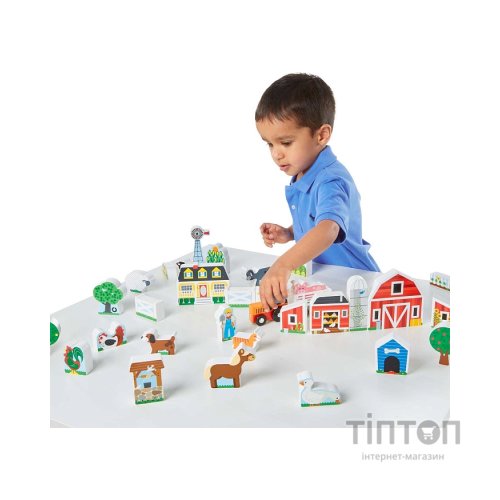 Ігровий набір Melissa&Doug дерев'яний "Ферма і трактор" (MD14800)