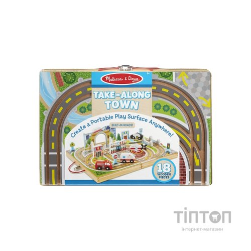 Ігровий набір Melissa&Doug дерев'яний футляр "Місто" (MD30141)