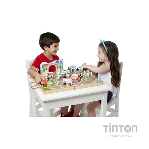Ігровий набір Melissa&Doug дерев'яний футляр "Місто" (MD30141)