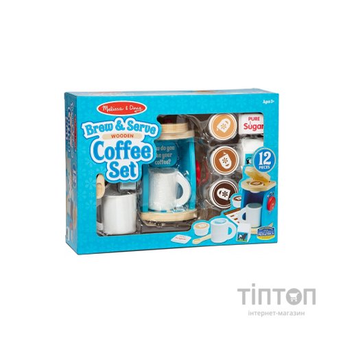 Ігровий набір Melissa&Doug дерев'яний "Кавовий сервіз" (MD19842)