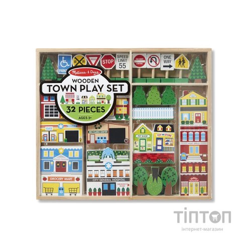 Ігровий набір Melissa&Doug дерев'яний "Місто" (MD14796)