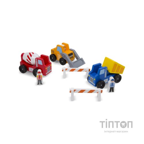 Ігровий набір Melissa&Doug Дерев'яний набір "Будівельні машинки" (MD656)