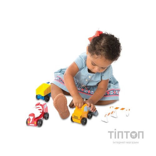 Ігровий набір Melissa&Doug Дерев'яний набір "Будівельні машинки" (MD656)