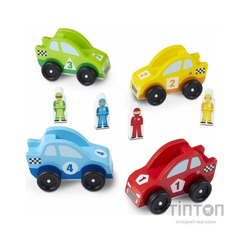 Ігровий набір Melissa&Doug Дерев'яний набір Гоночні автомобілі (MD706)