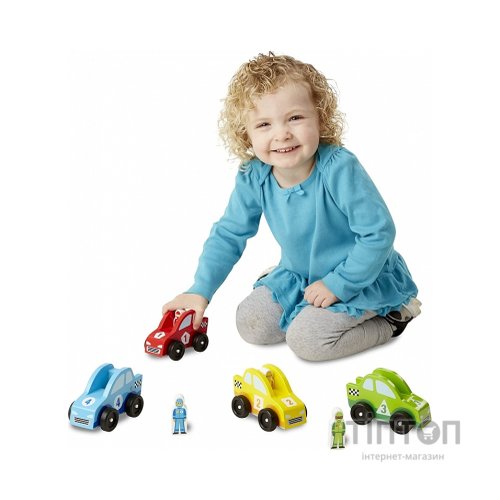Ігровий набір Melissa&Doug Дерев'яний набір Гоночні автомобілі (MD706)