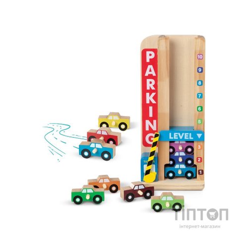 Ігровий набір Melissa&Doug дерев'яний "Паркування та машинки" (MD15182)