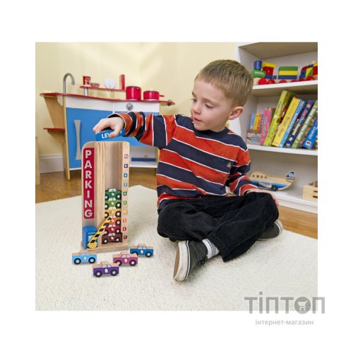 Ігровий набір Melissa&Doug дерев'яний "Паркування та машинки" (MD15182)