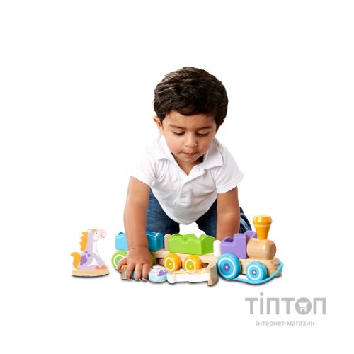Ігровий набір Melissa&Doug дерев'яний потяг з тваринами (MD14608)