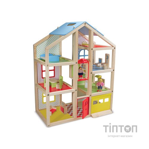 Ігровий набір Melissa&Doug Ляльковий будиночок з підйомником і меблями (MD2462)