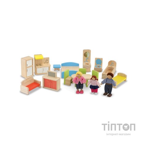 Ігровий набір Melissa&Doug Ляльковий будиночок з підйомником і меблями (MD2462)