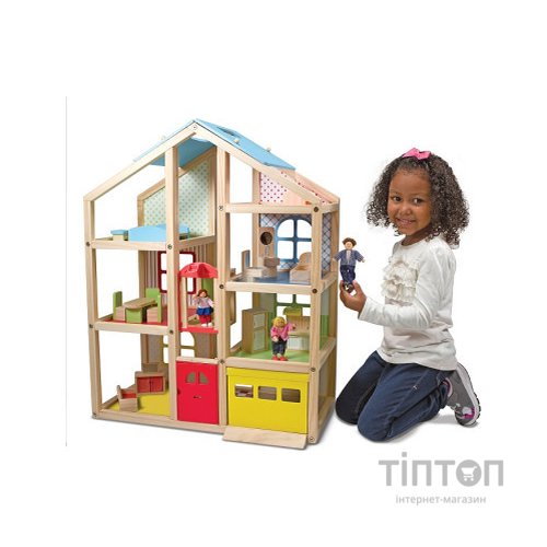 Ігровий набір Melissa&Doug Ляльковий будиночок з підйомником і меблями (MD2462)