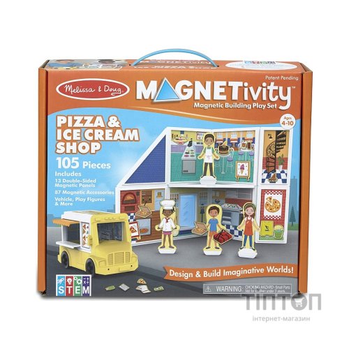 Ігровий набір Melissa&Doug магнітний Магазин піци та морозива (MD30658)