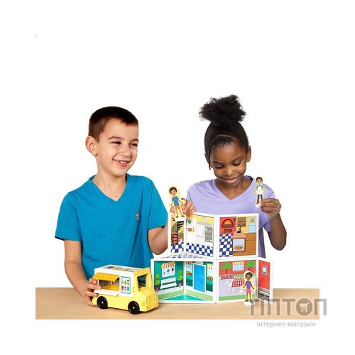 Ігровий набір Melissa&Doug магнітний Магазин піци та морозива (MD30658)