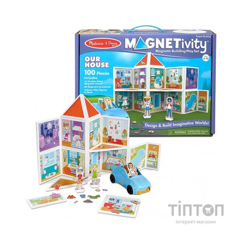 Ігровий набір Melissa&Doug магнітний набір будівель Наш дім (MD30650)