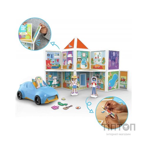 Ігровий набір Melissa&Doug магнітний набір будівель Наш дім (MD30650)