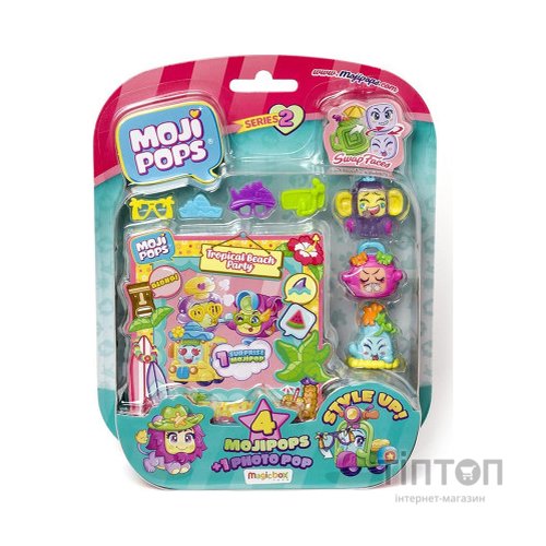Ігровий набір Moji Pops S2 Фотосесія 4 фігурки + аксесуари (PMP2B416IN00)