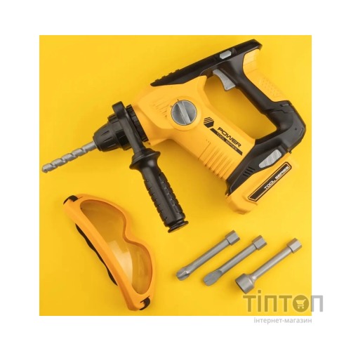 Ігровий набір Otamanko дриль на батарейках із 4 насадками жовта (T016A)