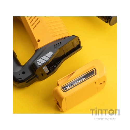 Ігровий набір Otamanko дриль на батарейках із 4 насадками жовта (T016A)