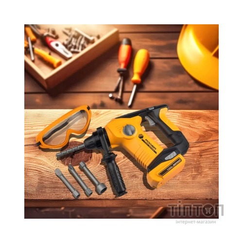 Ігровий набір Otamanko дриль на батарейках із 4 насадками жовта (T016A)