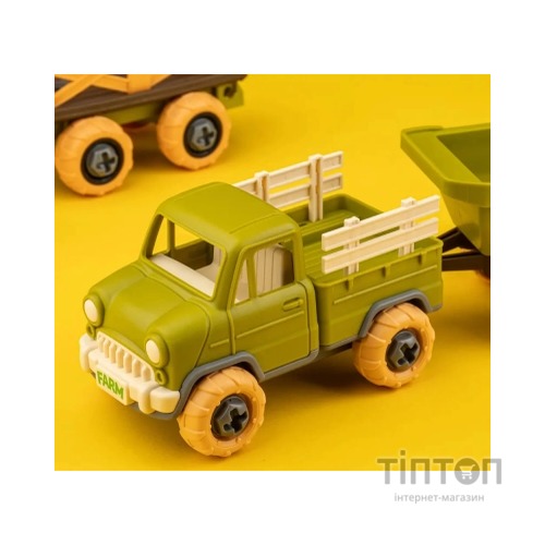 Ігровий набір Otamanko Веселий хутір (комбайн із причепом, вантажівка з причепом і вівці) (8833)