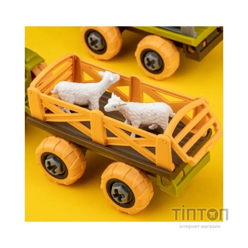Ігровий набір Otamanko Веселий хутір (трактор із двома причепами, кінь і вівці) (8831)