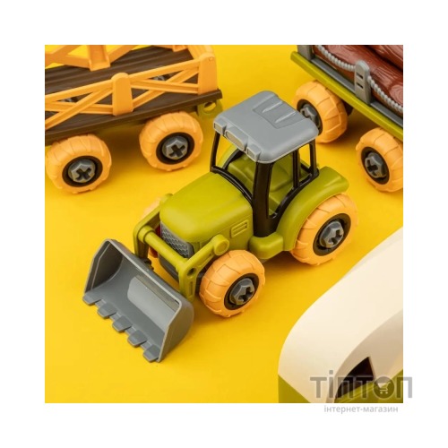 Ігровий набір Otamanko Веселий хутір (трактор із двома причепами, кінь і вівці) (8831)