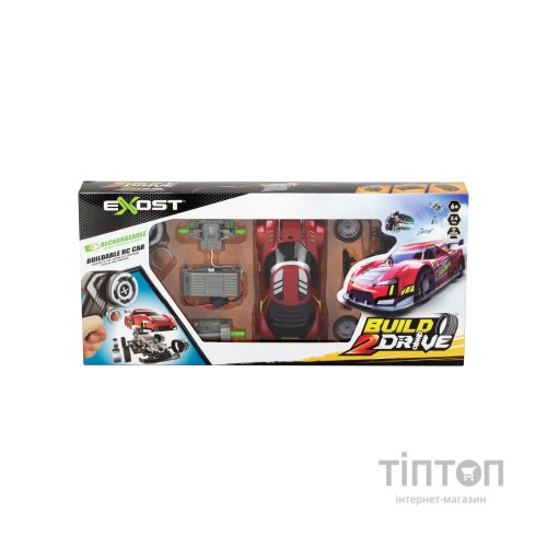 Ігровий набір Silverlit BUILD 2 DRIVE RADICAL RACER, РК, 2,4 GHz (ГГц), червона (20701)