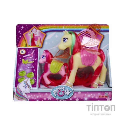 Ігровий набір Simba Поні з крилами Магічна сім''я з гребінцем та аксесуарами (5940142)