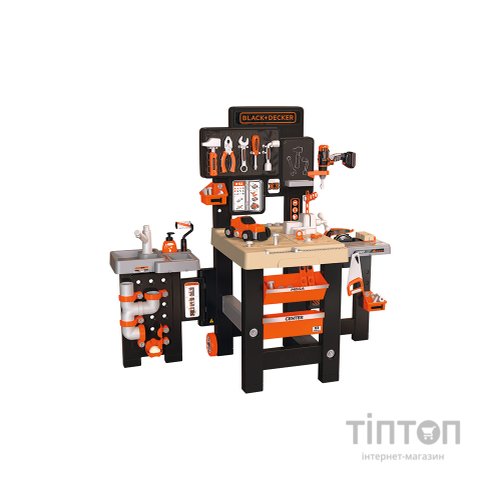 Ігровий набір Smoby Блек + Деккер. Мега Майстерня 3 в 1, 100 аксесуарів (360726)