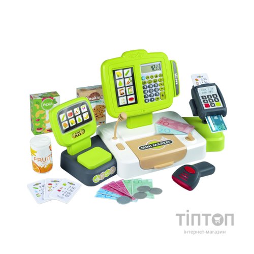 Ігровий набір Smoby Електронна каса з терміналом вагами та звуковим сканером (350114)