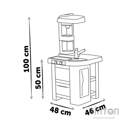 Ігровий набір Smoby Інтерактивна кухня Тефаль Студіо Френч з аксесуарами Графітова (311056)
