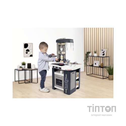 Ігровий набір Smoby Інтерактивна кухня Тефаль Студіо Френч з аксесуарами Графітова (311056)