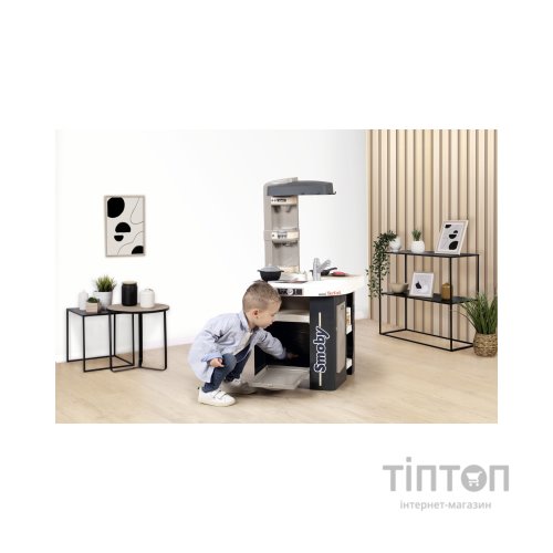 Ігровий набір Smoby Інтерактивна кухня Тефаль Студіо Френч з аксесуарами Графітова (311056)