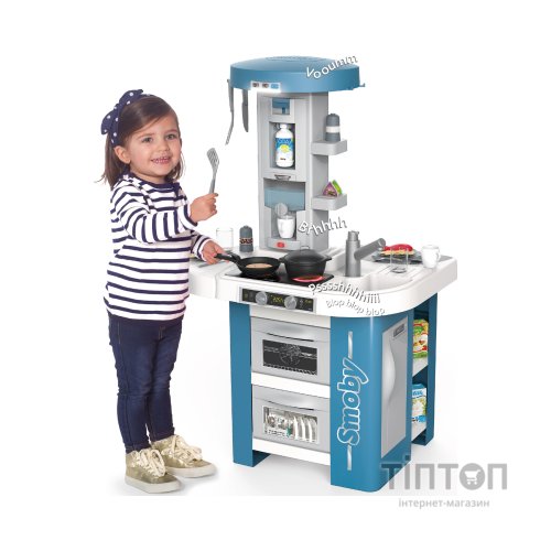 Ігровий набір Smoby Інтерактивна кухня Тек Едішн зі звуковими та світловими ефектами, 35 аксесуарів (311052)