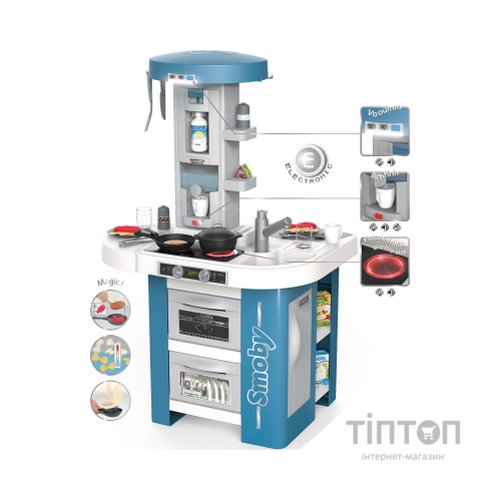 Ігровий набір Smoby Інтерактивна кухня Тек Едішн зі звуковими та світловими ефектами, 35 аксесуарів (311052)