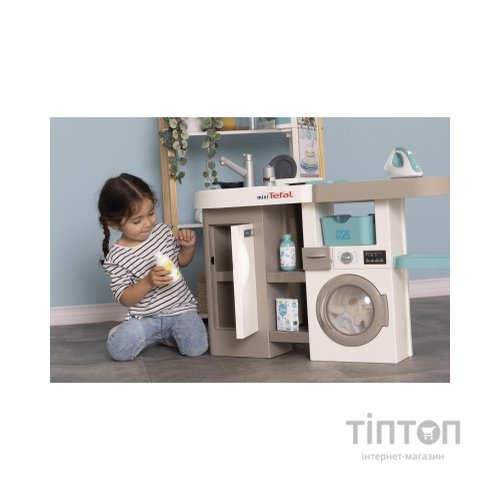 Ігровий набір Smoby Інтерактивний набір 2 в 1 Тефаль Кухня + Пральня (311050)