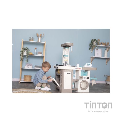 Ігровий набір Smoby Інтерактивний набір 2 в 1 Тефаль Кухня + Пральня (311050)