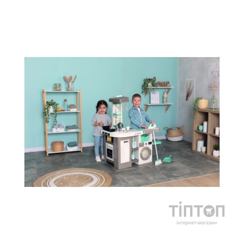 Ігровий набір Smoby Інтерактивний набір 2 в 1 Тефаль Кухня + Пральня (311050)