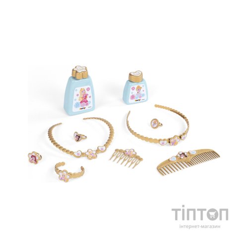 Ігровий набір Smoby Столик із дзеркалом Дісней Принцеси Перукарня 2 в 1 зі стільчиком і аксесуарами (320250)