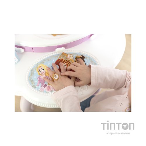 Ігровий набір Smoby Столик із дзеркалом Дісней Принцеси Перукарня 2 в 1 зі стільчиком і аксесуарами (320250)
