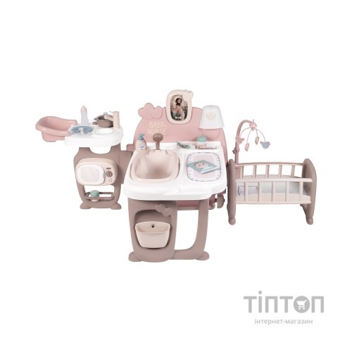 Ігровий набір Smoby Toys Baby Nurse Кімната малюка з кухнею, ванною, спальнею та аксесуарами (220376)