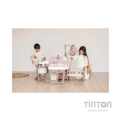 Ігровий набір Smoby Toys Baby Nurse Кімната малюка з кухнею, ванною, спальнею та аксесуарами (220376)