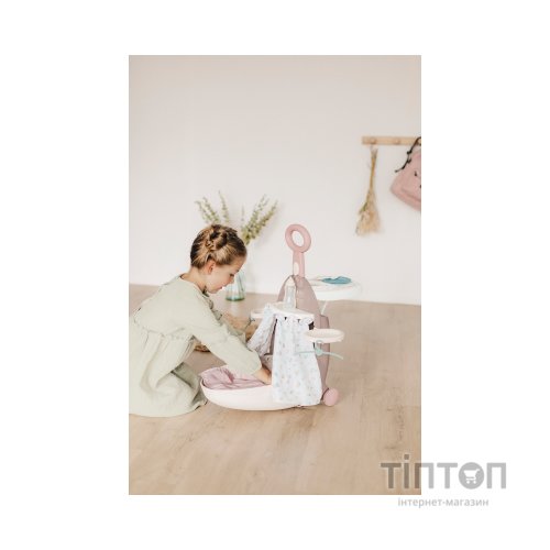 Ігровий набір Smoby Toys Baby Nurse Розкладна валіза 3 в 1 Сіро-рожевий (220374)